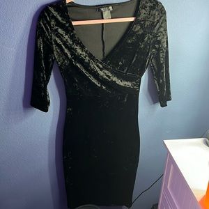Black Half Sleeve Dress